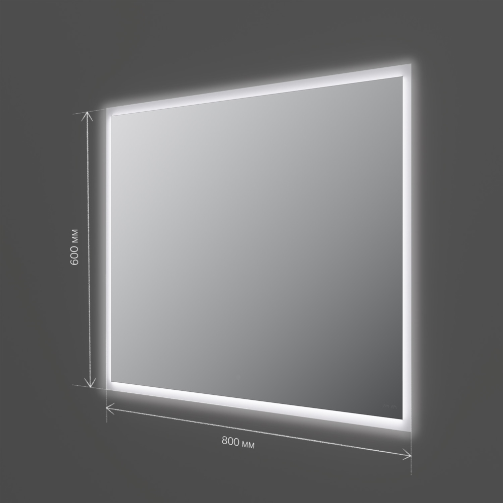 Зеркало с подсветкой 80x60см Am.pm Spirit 2.0 M71AMOX0801SA