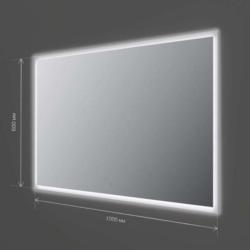 M71AMOX1001SA Spirit V2.0, Зеркало с LED-подсветкой и системой антизапотевания, ИК-сенсор, 100 см