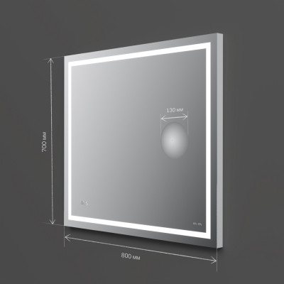 Зеркало с подсветкой 70x80см Am.pm Gem M91AMOX0803WG