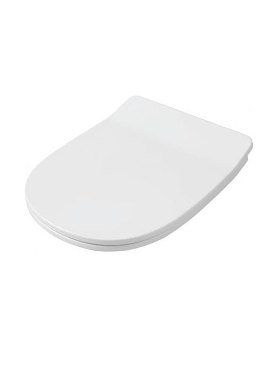 Крышка для чаши ArtCeram Ten 4.0 TEA005 с микролифтом, белая, петли хром
