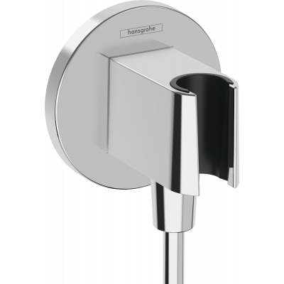 Шланговое соединение с держателем Hansgrohe Fixfit S, глянцевый хром, 26888000