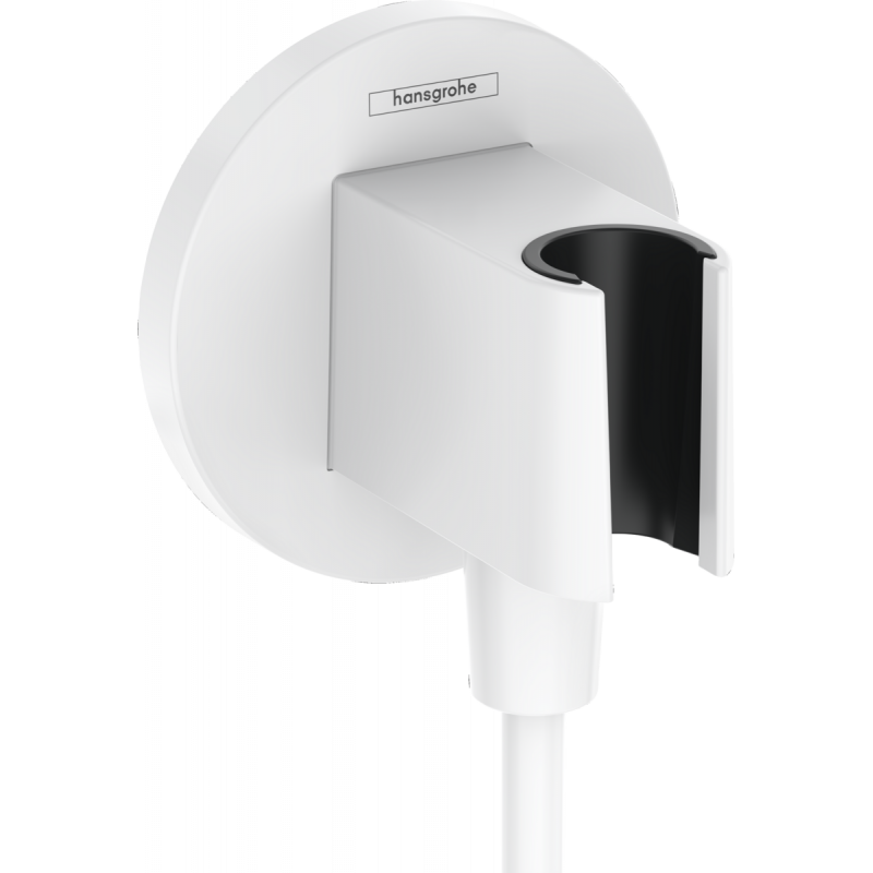 Шланговое соединение с держателем Hansgrohe Fixfit S, белый матовый, 26888700