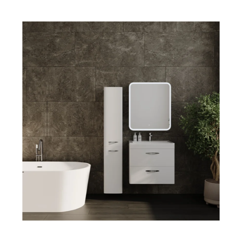 Зеркало-шкаф 700x800мм Style Line Каре L 70 с подсветкой