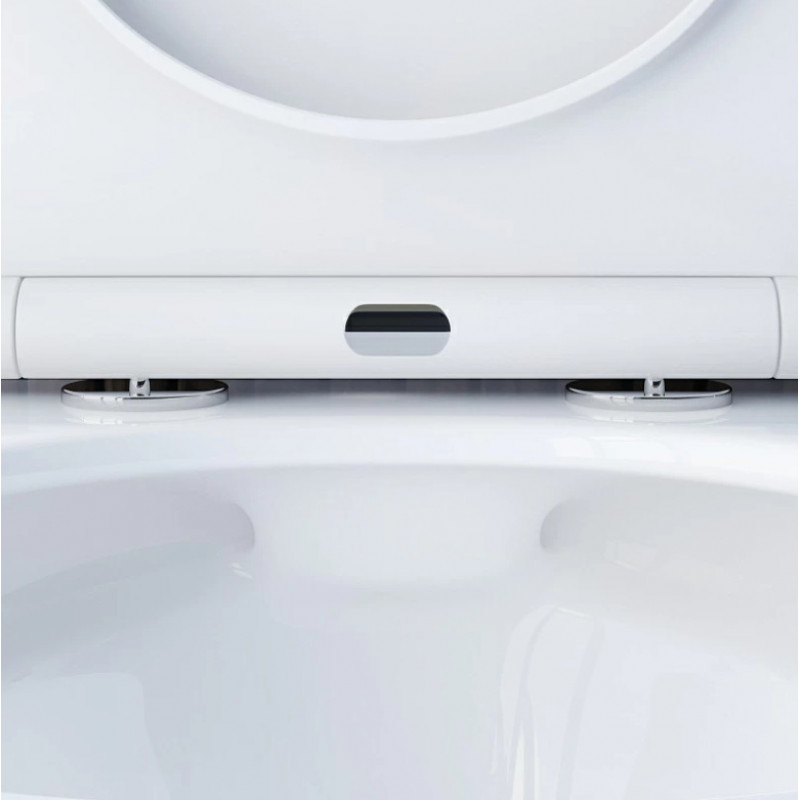 Унитаз подвесной Damixa Skyline DX35C1700SC безободковый с сиденьем микролифт, белый