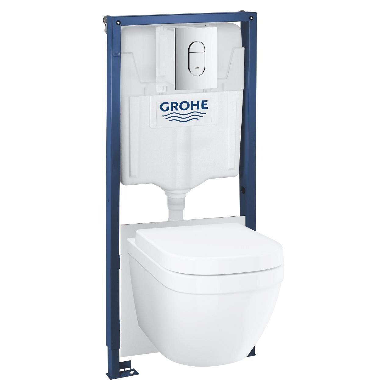 Система инсталляции GROHE Rapid SL с подвесным унитазом и клавишей Arena Cosmopolitan