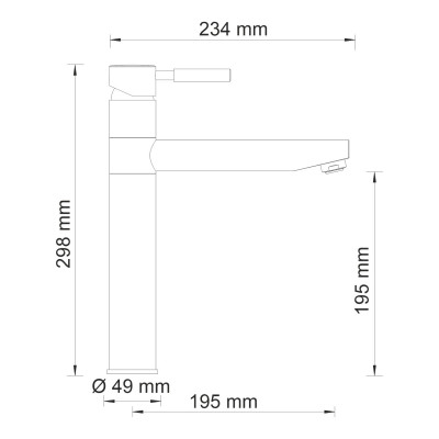 Смеситель для кухни WasserKRAFT Wern 4207, матовый хром