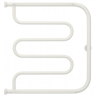 Полотенцесушитель водяной Сунержа Лира+  с 2 полками 600x600 с технологией ПолимерПроект, белый