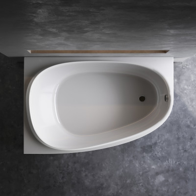 Акриловая ванна правая белая 170х110х46см Am.pm Like W80A-170R110W-A