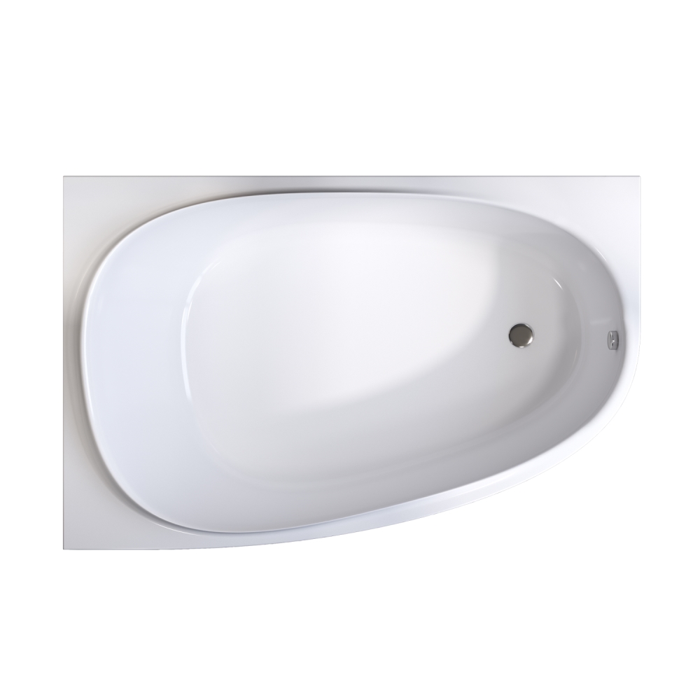 Акриловая ванна правая белая 170х110х46см Am.pm Like W80A-170R110W-A