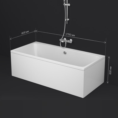 Акриловая ванна белая 170x80см Am.pm Func W84A-170-080W-A