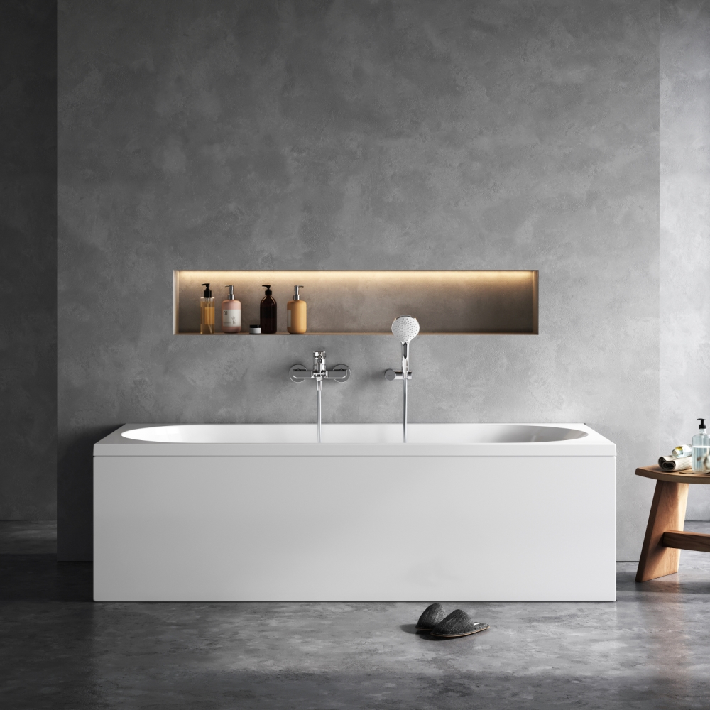 Акриловая ванна белая 180x80см Am.pm X-Joy W94A-180-080W-A