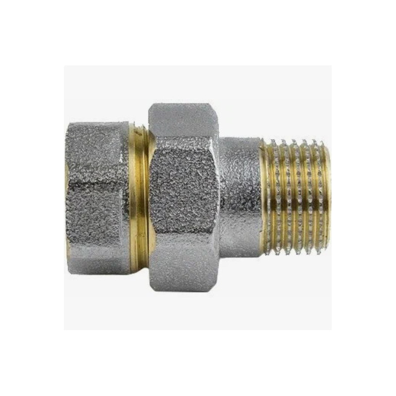 Соединитель латунь никель американка Ду 32 (1 1/4") прямой ВР/НР Aquasfera 9013-04