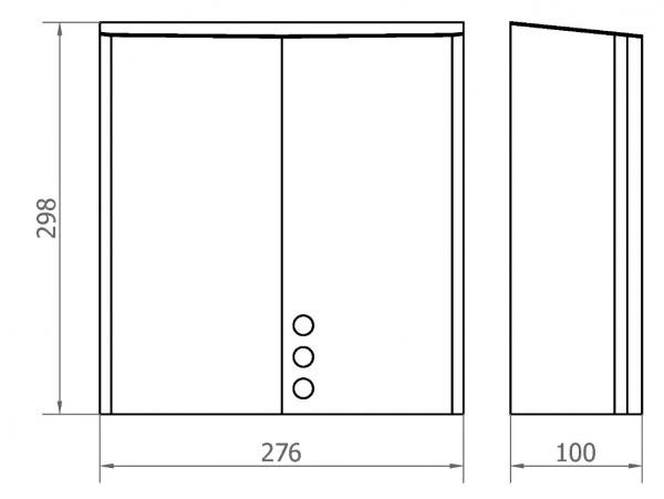 Сушилка для рук THIN EVO (матовая) Nofer 01610.S