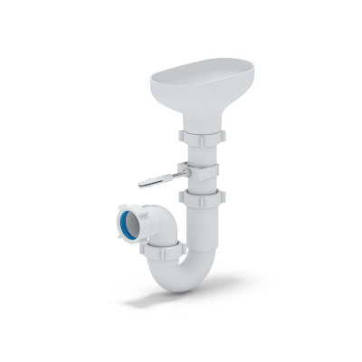Сифон АНИ 1 DR0100 1/2"*40 прямоточный с разрывом струи