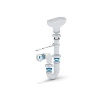 Сифон АНИ 1 DR0100 1/2"*40 прямоточный с разрывом струи