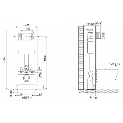 Подвесной унитаз Jacob Delafon Presquile 55,5 x 38 см, сидение микролифт E4440-00