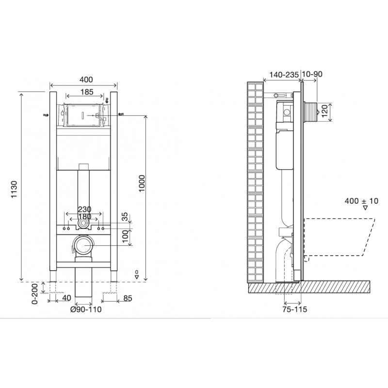 Подвесной унитаз Jacob Delafon Presquile 55,5 x 38 см, сидение микролифт E4440-00