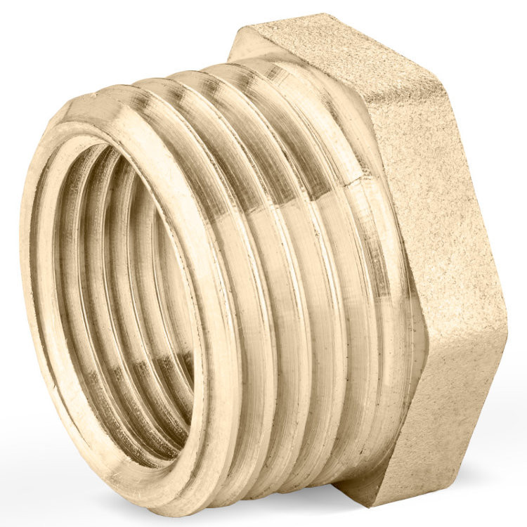 Футорка латунь Ду 20х15 (3/4"х1/2") НР/ВР LD LD.65.507.2015