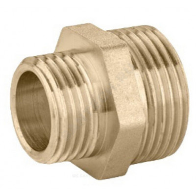 Ниппель латунь переходной Ду 25х15 (1"х1/2") НР LD LD.65.503.2515