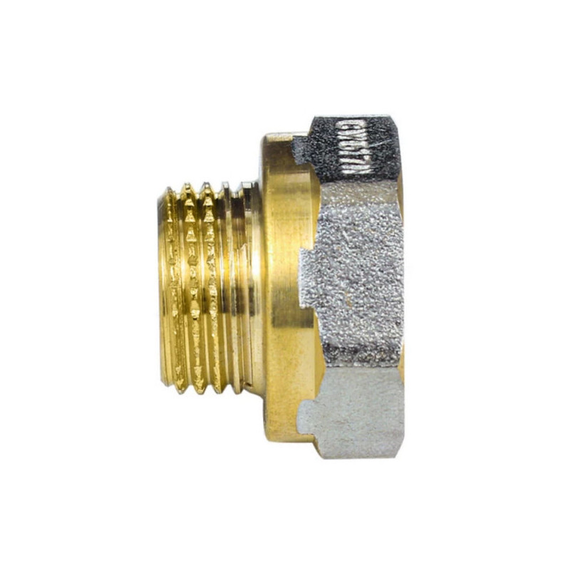 Переход латунь никель реборда Ду 25х20 (1"х3/4") ВР/НР Aquasfera