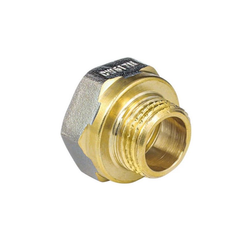 Переход латунь никель реборда Ду 25х20 (1"х3/4") ВР/НР Aquasfera