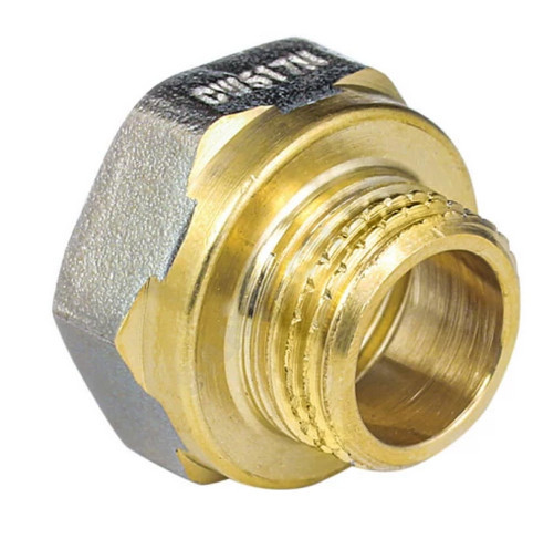 Переход латунь никель реборда Ду 25х20 (1"х3/4") ВР/НР Aquasfera