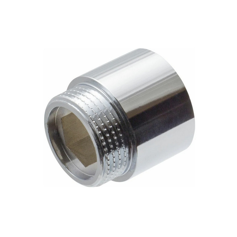 Удлинитель латунь хром Ду 20 (3/4") L-20мм ВР/НР Aquasfera