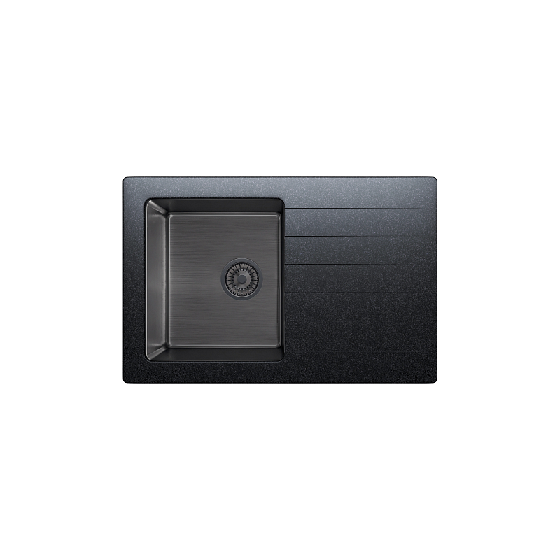 Кухонная мойка комбинированная TOLERO Twist TTS-760 №911 BlackEdition