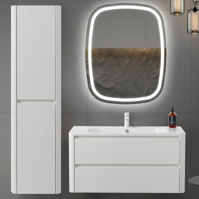 Шкаф-пенал подвесной белый 40см Cezares RELAX RELAX-1500-2A-SO-BL