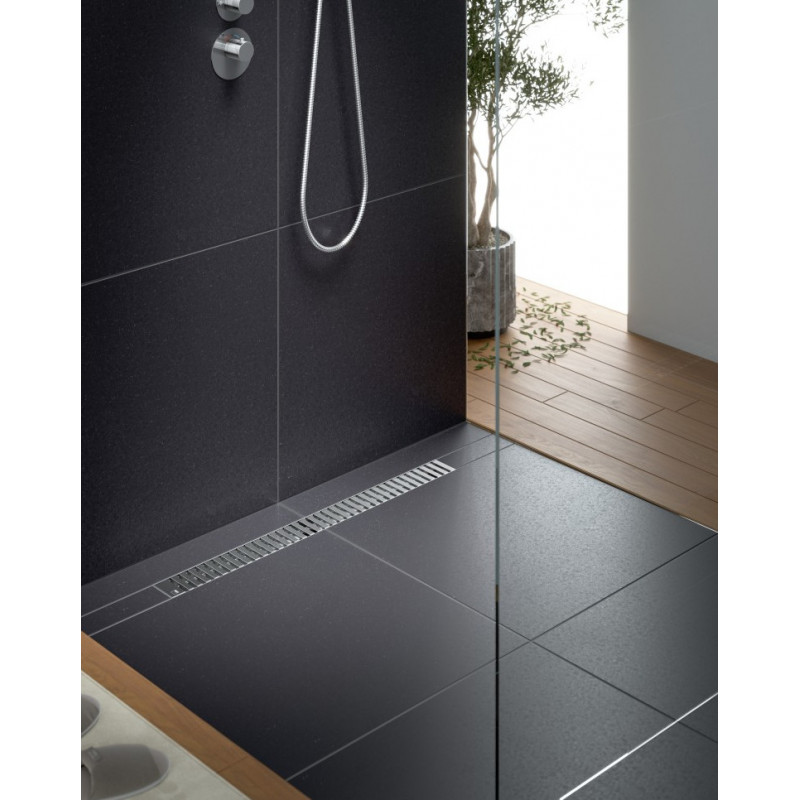 Душевой лоток сатин Timo Drain System 60см с вставкой "lines" DS230106/00