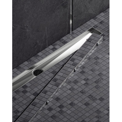 Душевой лоток хром Timo Drain System 60см с двусторонней панелью "plate" под плитку DS230206/00