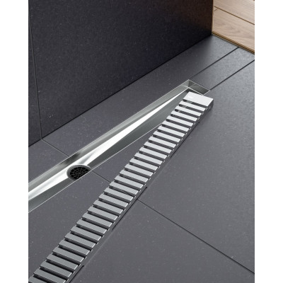 Душевой лоток сатин Timo Drain System 70см с вставкой "lines" DS230107/01