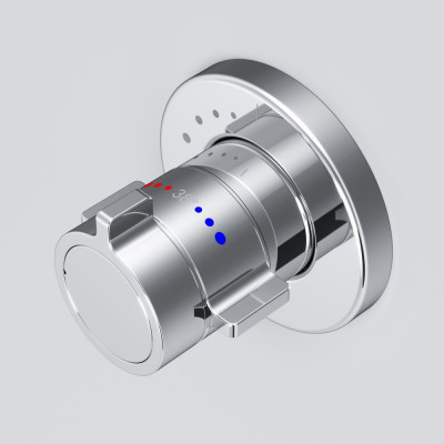 Смеситель для душа с термостатом встраиваемый хром Am.pm X-Joy F85A65600