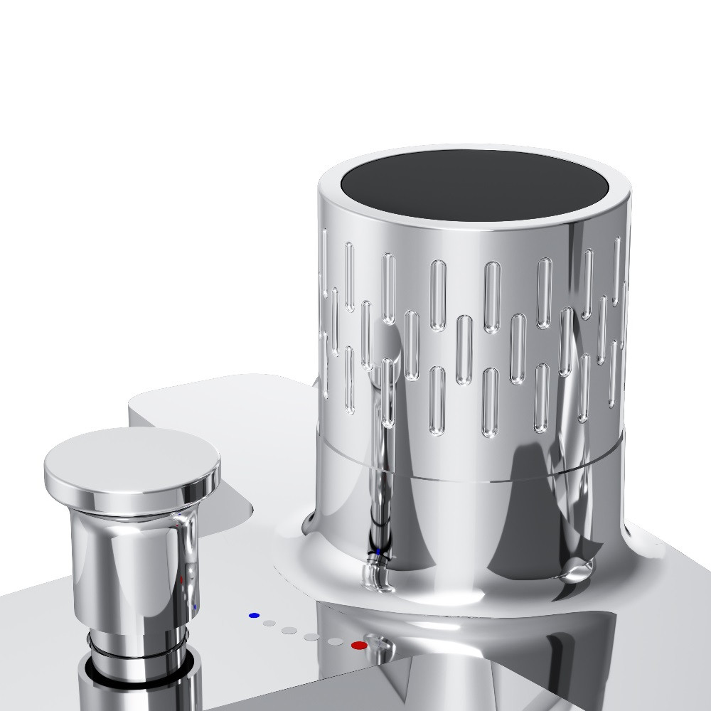 Смеситель для ванны с индикацией температуры хром Am.pm Gem F90A10400