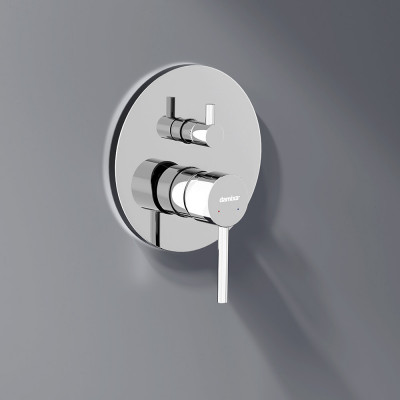Встраиваемая душевая система с душевым смесителем и штангой хром Damixa Scandinavian Pure 936530000
