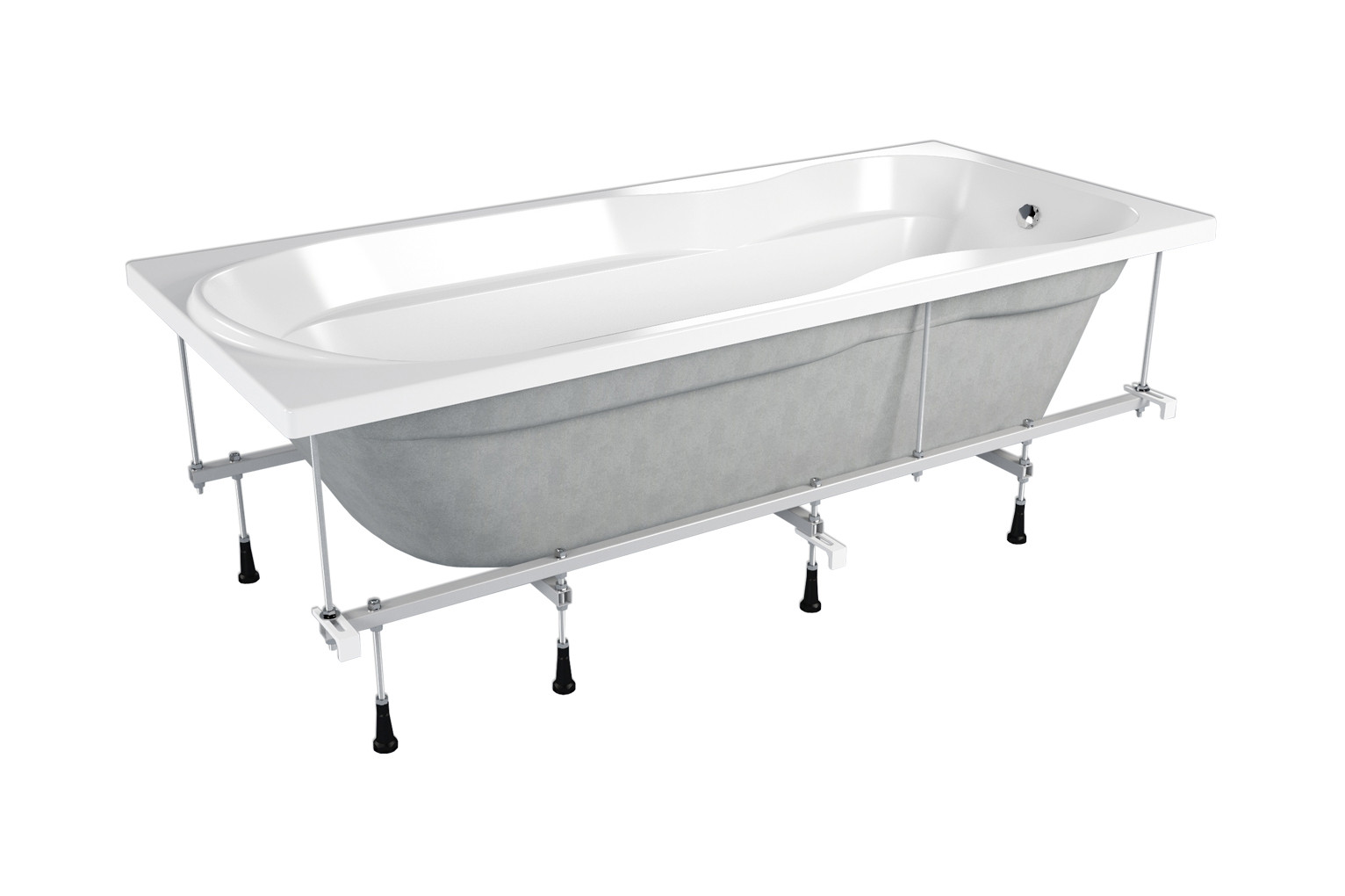 Акриловая прямоугольная ванна 180х80x43 см Comfort Maxi