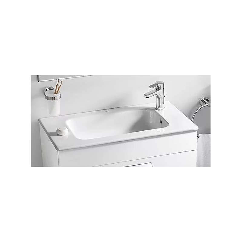 Тумба под раковину Roca Debba 60 2 ящика, белый глянец ZRU9302708