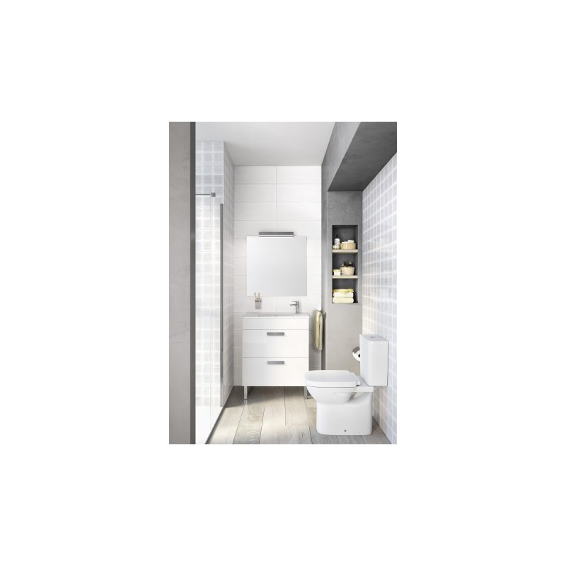 Тумба под раковину Roca Debba 60 2 ящика, белый глянец ZRU9302708