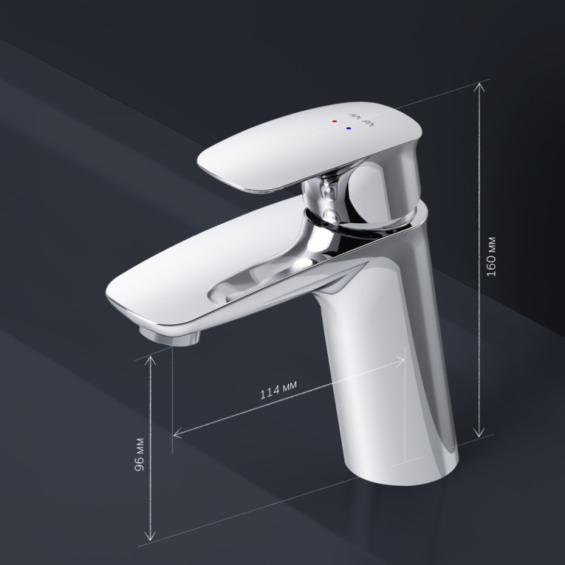 F71A82100 Spirit V2.1 смеситель д/умывальника с д/к, хром, шт