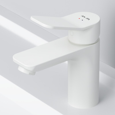 Смеситель для раковины белый AM.PM X-Joy F85A02133