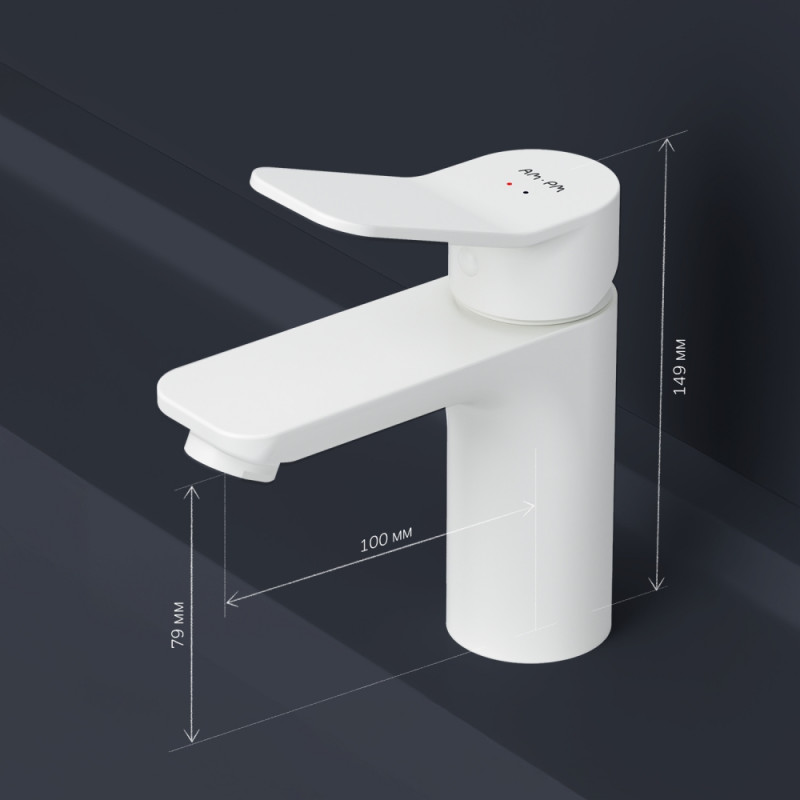 F85A02133 X-Joy, смеситель для умывальника, белый, шт.