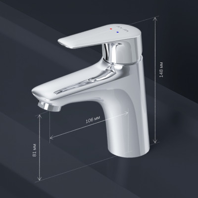 Смеситель для раковины хром AM.PM X-Joy F85E02100