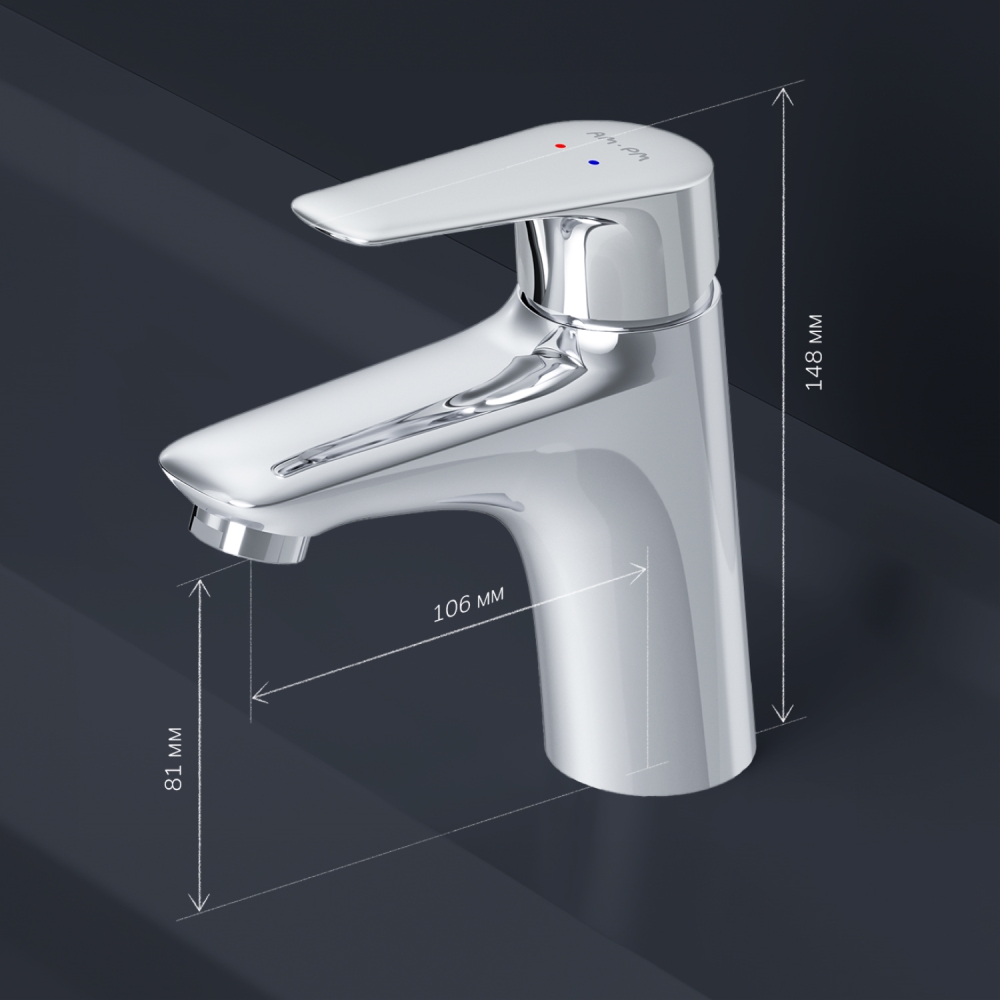 Смеситель для раковины хром AM.PM X-Joy F85E02100