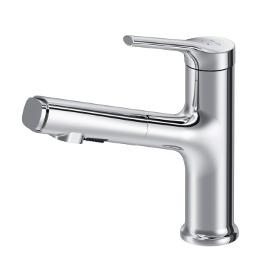 Смеситель для раковины с вытяжным изливом хром Am.pm X-Joy F85B02900