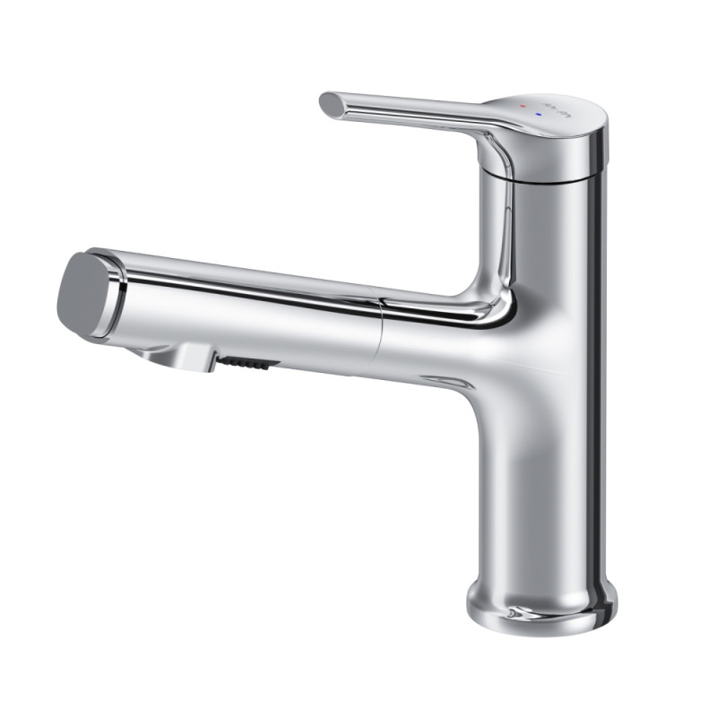 F85B02900 X-Joy S, смеситель для раковины с вытяжным изливом, хром