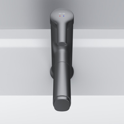 Смеситель для раковины с вытяжным изливом черный Am.pm X-Joy F85B02922