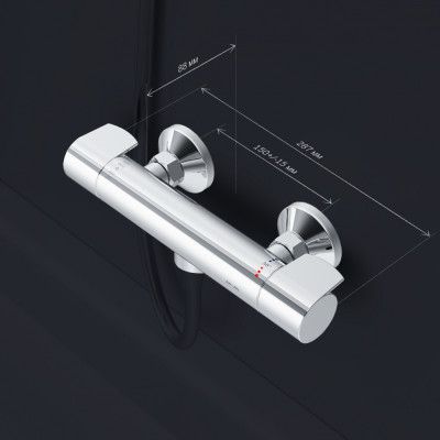 Смеситель для душа с термостатом хром Am.pm X-Joy F85A40000
