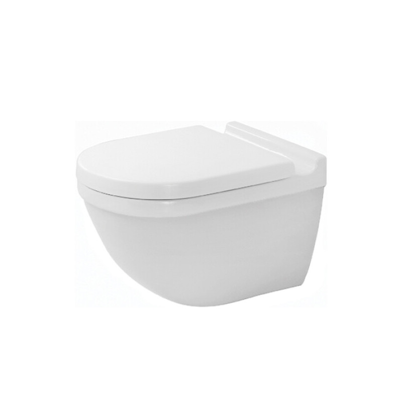 Унитаз подвесной 365*540*355 Duravit Starck 3, скрытый монтаж, белый 