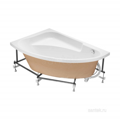 Акриловая ванна Santek Гоа 150х100 L асимметричная белая 1WH112033