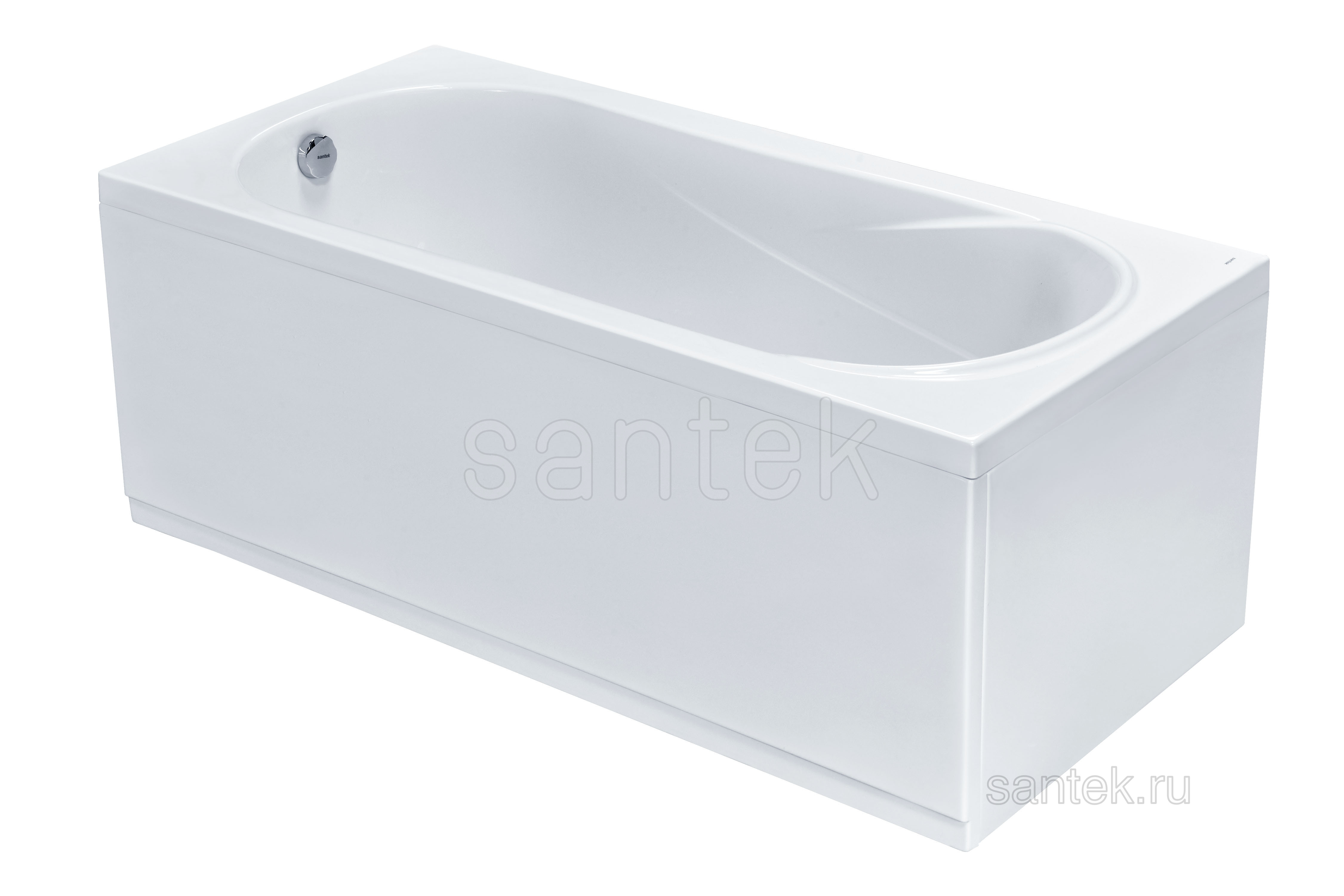 Акриловая ванна Santek Касабланка XL 170х80 прямоугольная белая 1WH302441